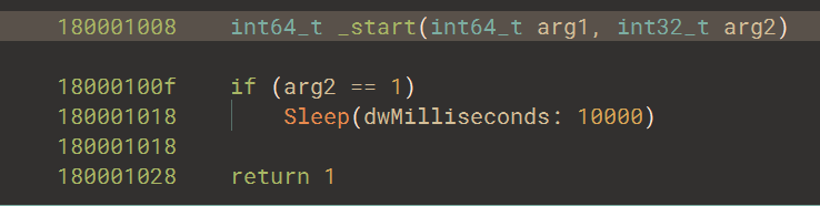 DLLMain of the embedded PE